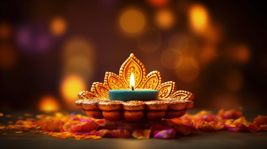 Happy Diwali background. Illustration Generative AI happy diwali background. illustration ai generative