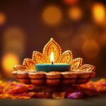 happy diwali background. illustration ai generative